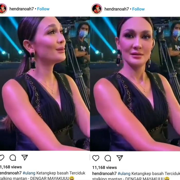 Luna Maya kedapatan menyanyikan lagu milik band sang mantan, Noah, dengan judul 'Separuh Aku'.