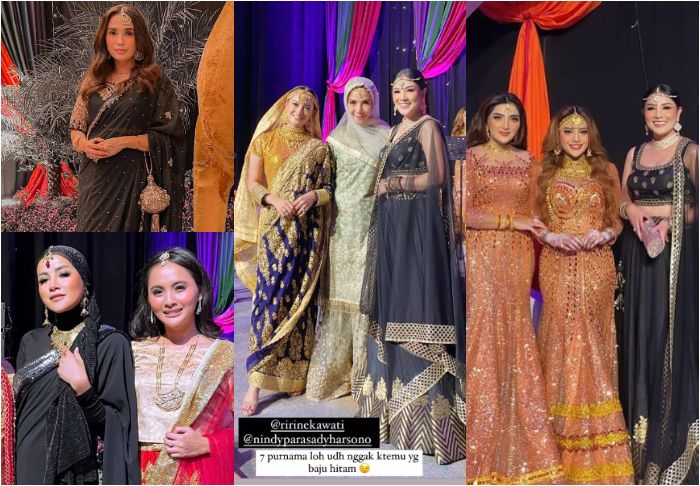 Deretan selebriti di acara Henna Night Aurel Hermansyah