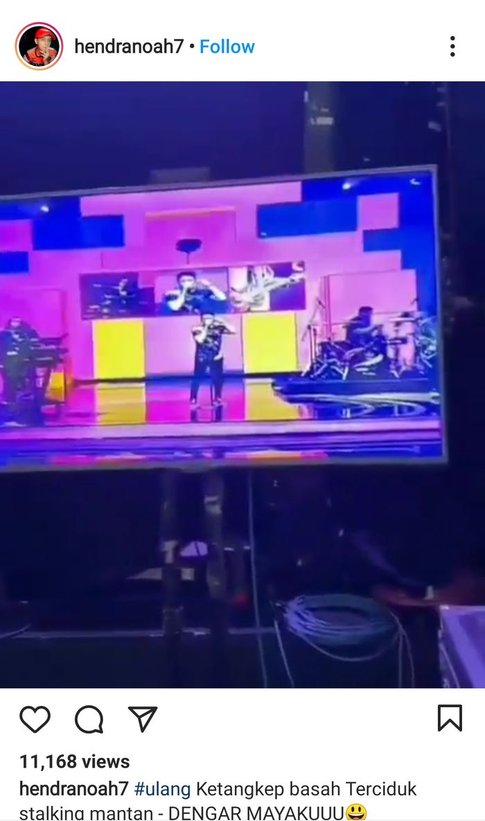 Band Noah tampil menyanyikan 'Separuh Aku'.