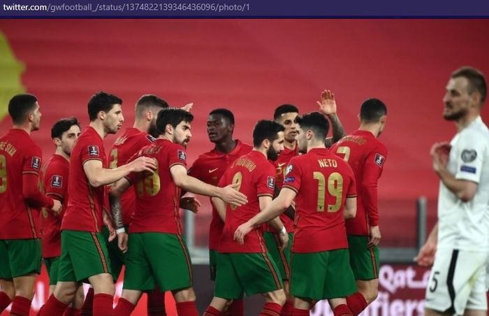 Timnas Portugal menghadapi timnas Azerbaijan dalam partai perdana Grup A Kualifikasi Piala Dunia zona Eropa, Rabu (24/3/2021) waktu setempat atau Kamis pukul 02.45 WIB.