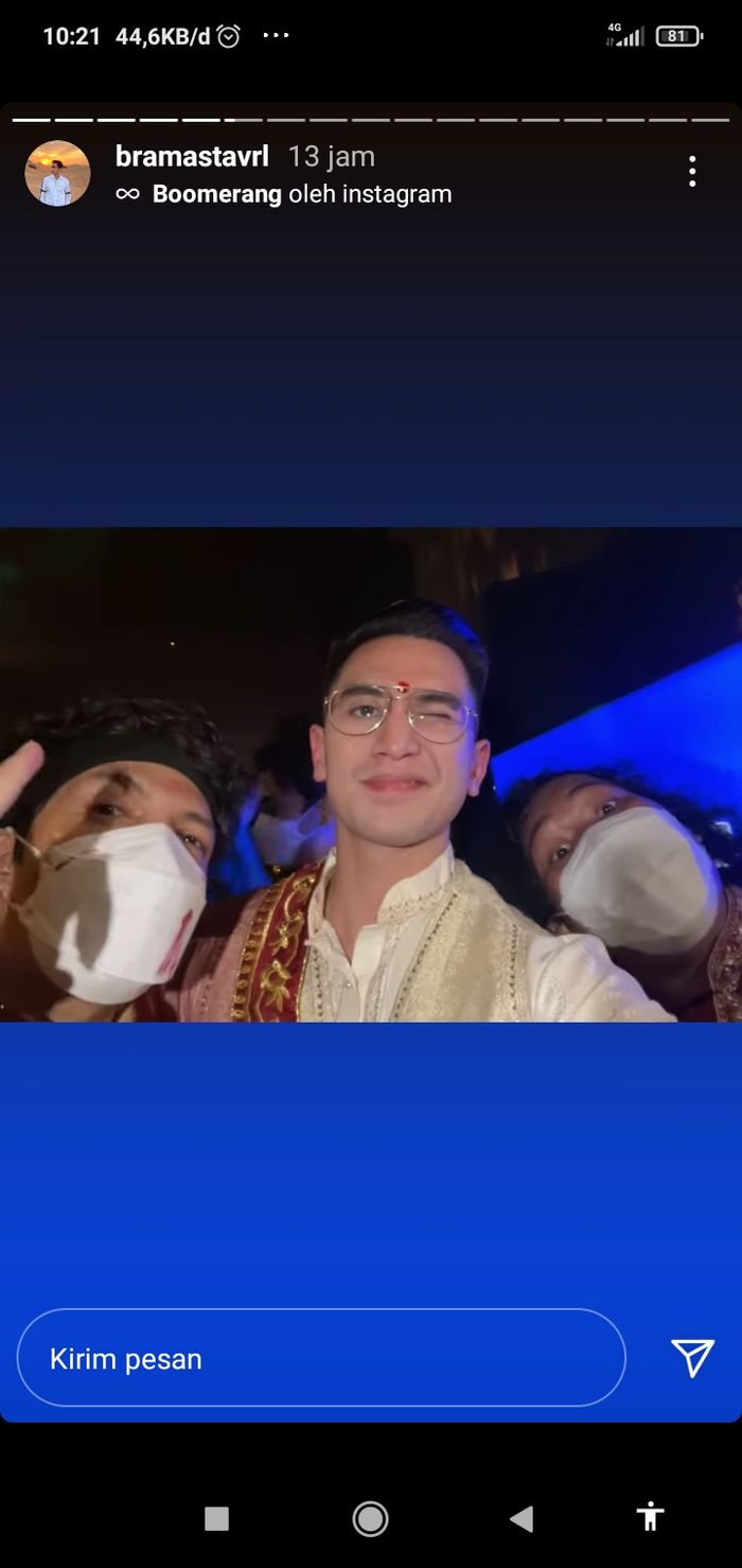 Acara lepas bujang Atta Halilintar dihadiri juga oleh mantan kekasih Aurel Hermansyah yang juga rekan selebritis Atta Halilintar yaitu Verrell Bramasta.