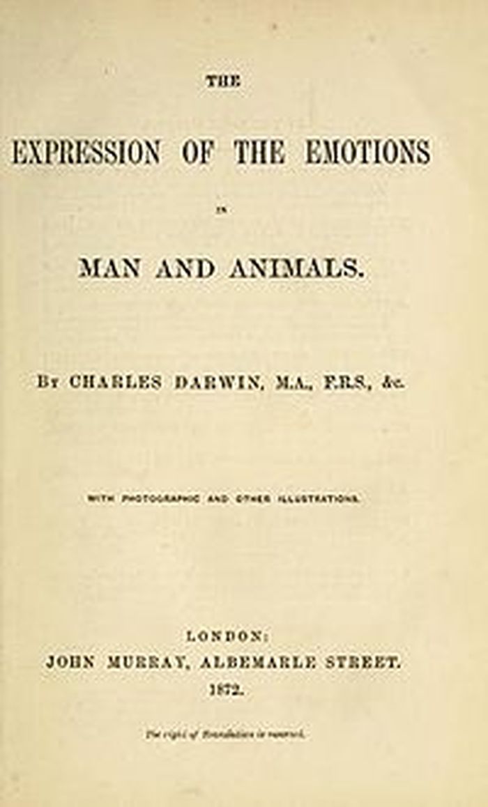 Sampul buku Charles Darwin: The Expressopn of The Emotions Man and Animals.