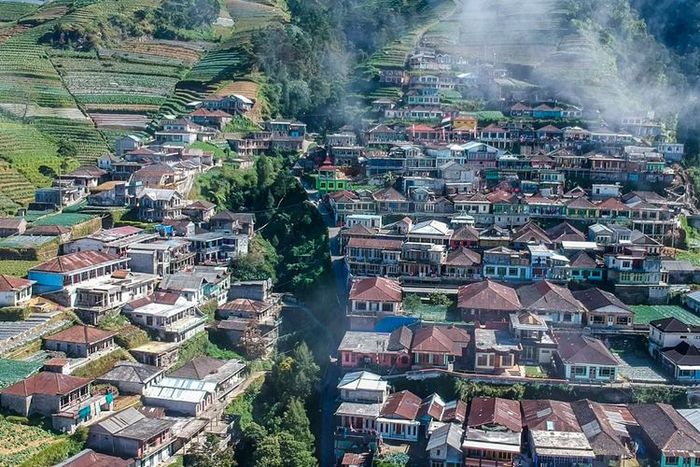 Pemandangan Dusun Butuh di Magelang, dijuluki Nepal van Java.