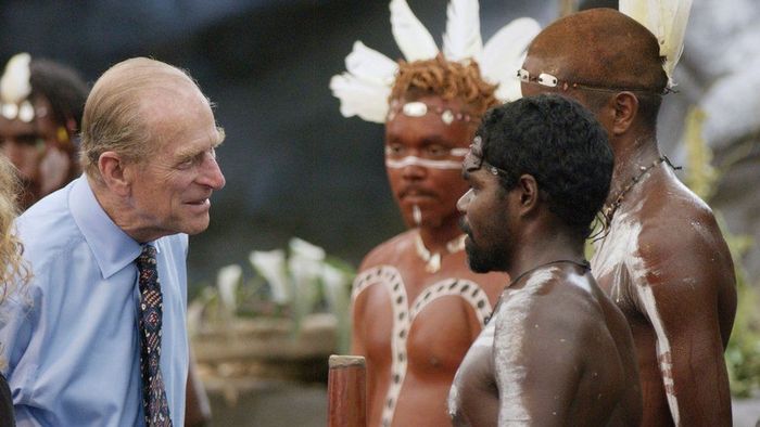 Pangeran Philip ketika mengunjungi Australia,
