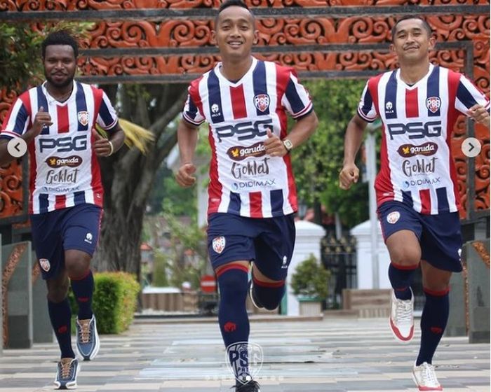 penampakan jersey klub Liga 2, PSG Pati di kompetisi musim 2021