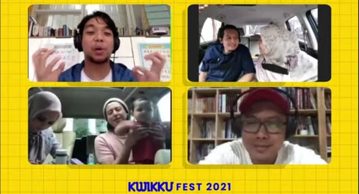 Press conference virtual series 'Cinta Subuh', Minggu (10/4/2021).