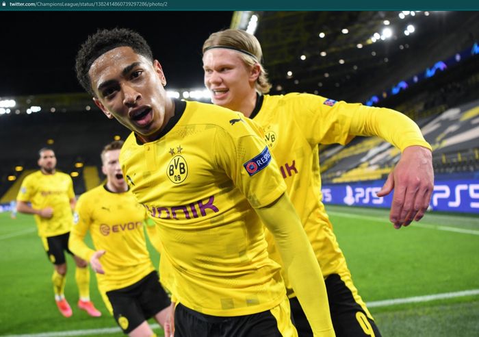 Jude Bellingham sukses mencetak gol bagi Borussia Dortmund dan membawa timnya unggul agresivitas gol tandang meski agregat 2-2 dengan Manchester City