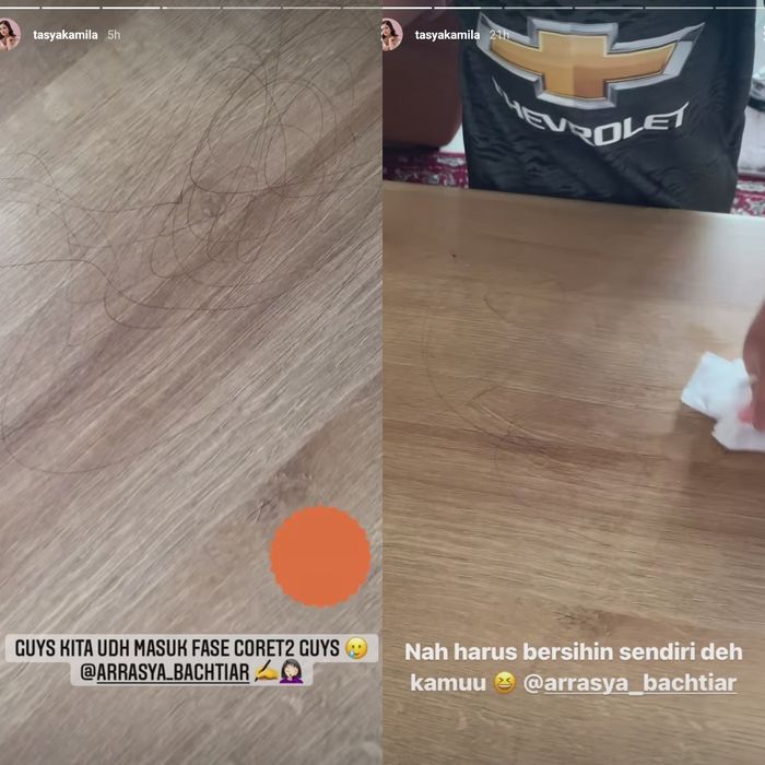 Tangkapan layar Instagram Story Tasya Kamila.