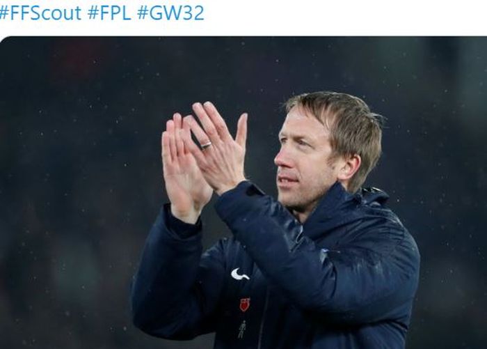 Pelatih Brighton &amp; Hove Albion, Graham Potter.