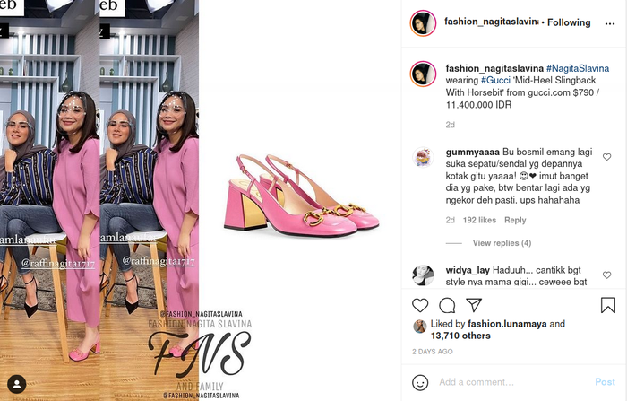 Curi perhatian dengan pakai baju serba pink saat bertemu Olla Ramlan, Nagita Slavina bikin netizen salah fokus pada sandalnya.