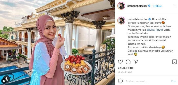 Postingan terbaru Nathalie Holsher