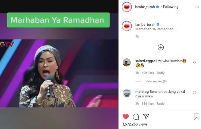 Insiden Iis Dahlia salah lirik saat nyanyikan lagu Ramadhan Tiba