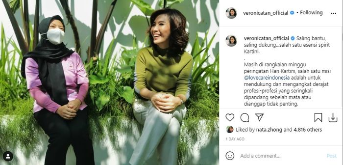 Unggahan Veronica Tan 