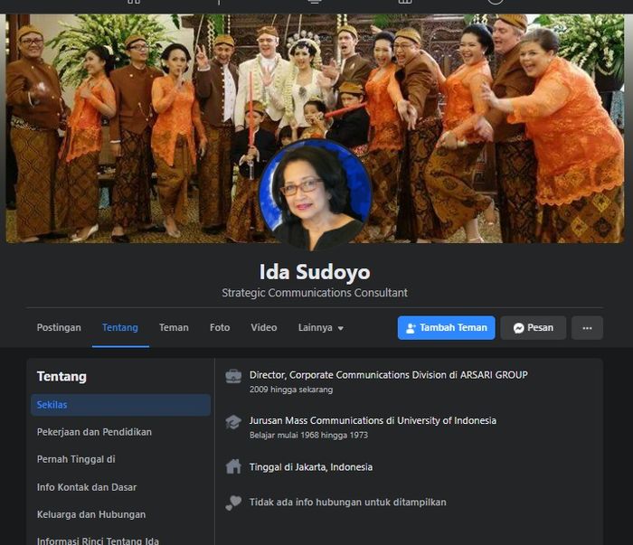Ibu Dimas Beck, Ida Sudoyo bukan orang sembarangan.