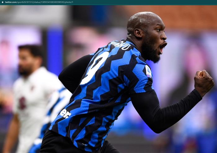 Penyerang Inter Milan, Romelu Lukaku.