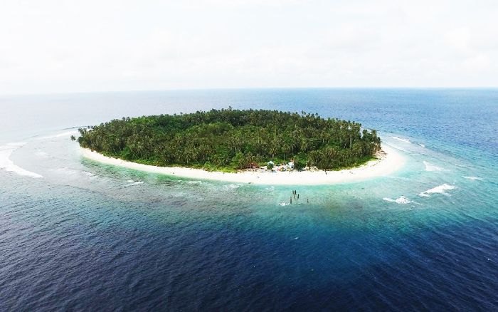 Pulau Pieh yang menjadi kawasan konservasi paus, lumba-lumba, dan mamalia laut lainnya.