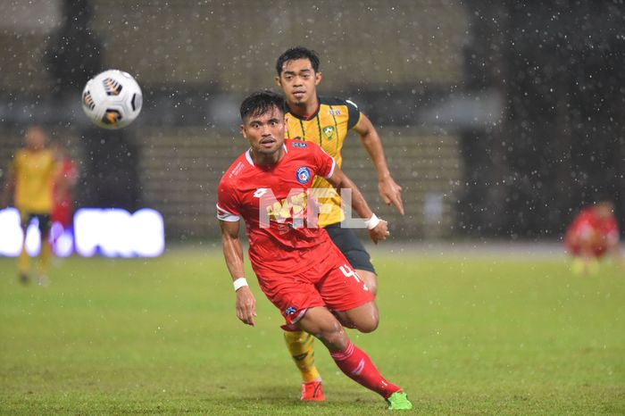 Saddil Ramdani saat melawan Kedah DA dalam laga pekan ke-13 Liga Super Malaysia di Stadion Likas, Sabtu (8/5/2021).