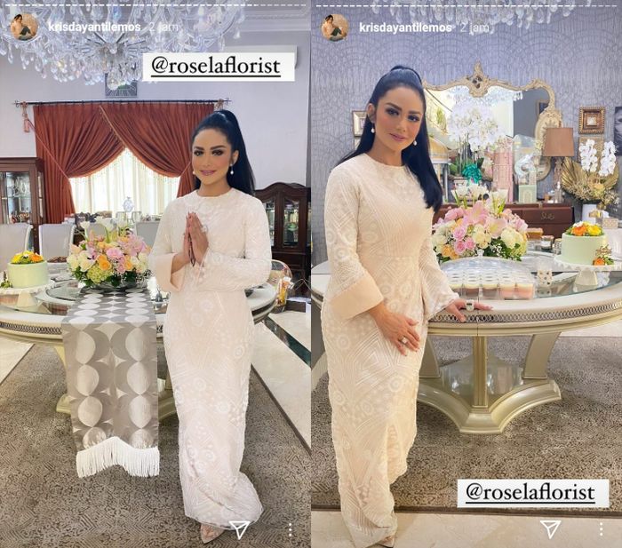 Jarang tersorot publik, intip ruang makan di rumah artis Krisdayanti yang tampak mewah berhiaskan anggrek bulan dan hidangan khas hari raya Idul Fitri 2021. 