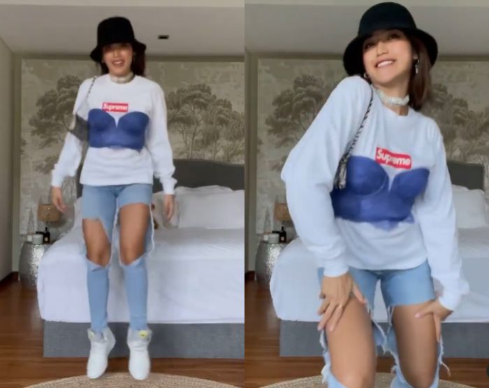  Penampilan Seksi Jessica Iskandar saat Ucapkan Hari Lebaran yang Dianggap Nggak Sopan