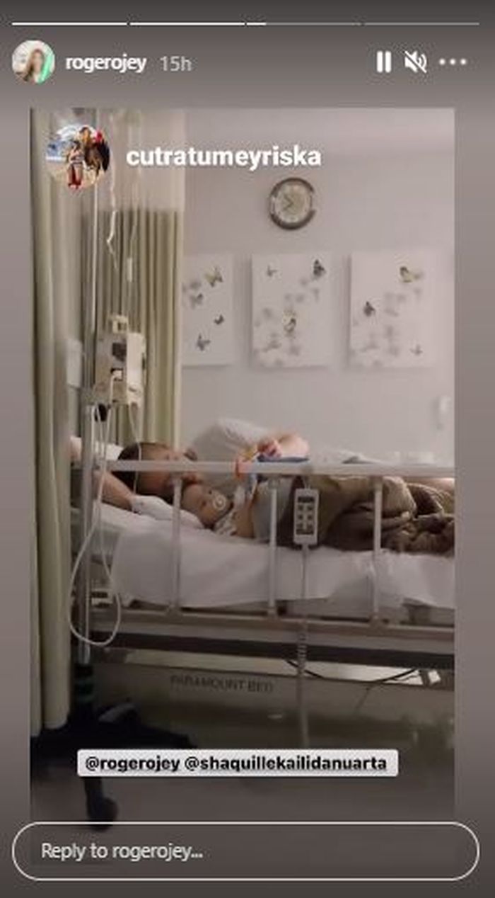 Roger Danuarta kabarkan putranya sakit