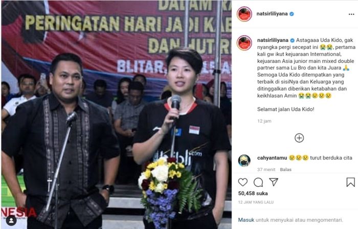 Liliyana Natsir mengenang pertemuannya dengan Markis Kido.