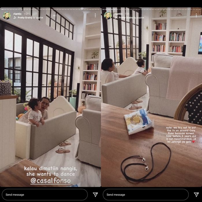 Unggahan Rianti Cartwright mengenai pembatasan screen time untuk putrinya, Cara Rose.