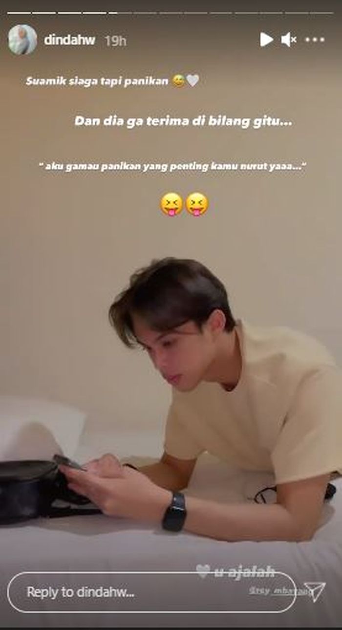 Dinda Hauw ceritakan suaminya protes disebut panik 