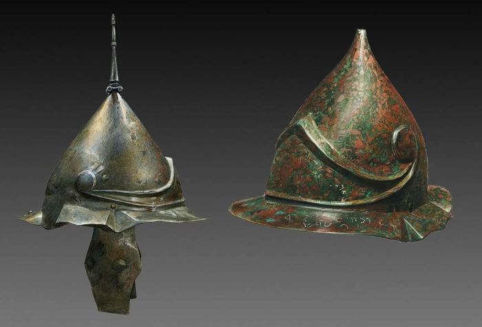 Helm Boeotian dari Yunani kuno.