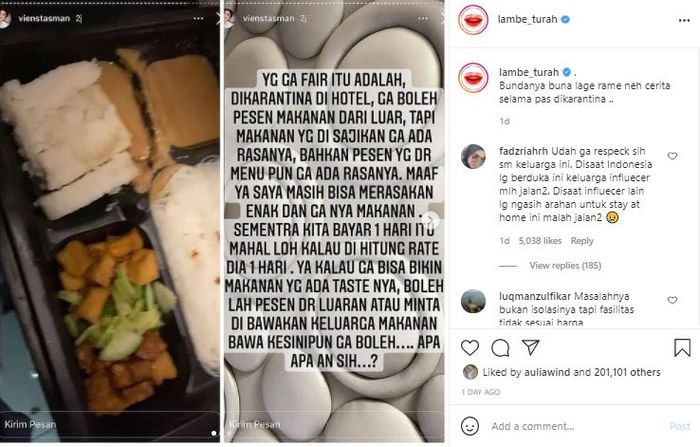 Ibunda Rachel Vennya, Viens Tasman menjadi buah bibir netizen Tanah Air.