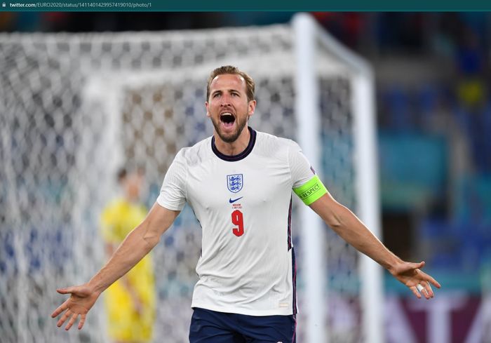 Harry Kane sukses mencetak gol pembuka pada kemenangan 1-0 Inggris atas Ukraina pada babak pertama.