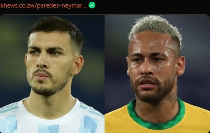 Leandro Paredes siap untuk mematikan rekan setimnya di PSG, Neymar dalam laga antara timnas Argentina kontra timnas Brasil di final Copa America 2021.