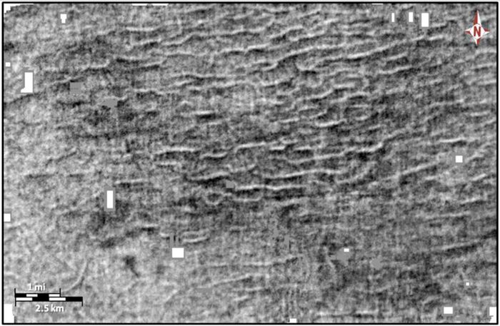 Gambar seismik megaripples