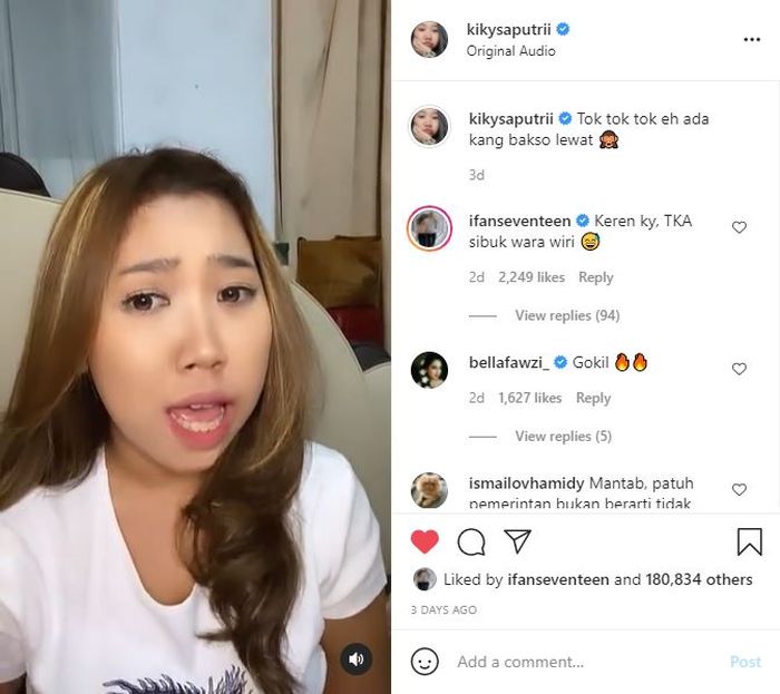 Kiky Saputri kritik pemerintah lewat lagu 'Welcome to Indonesia'