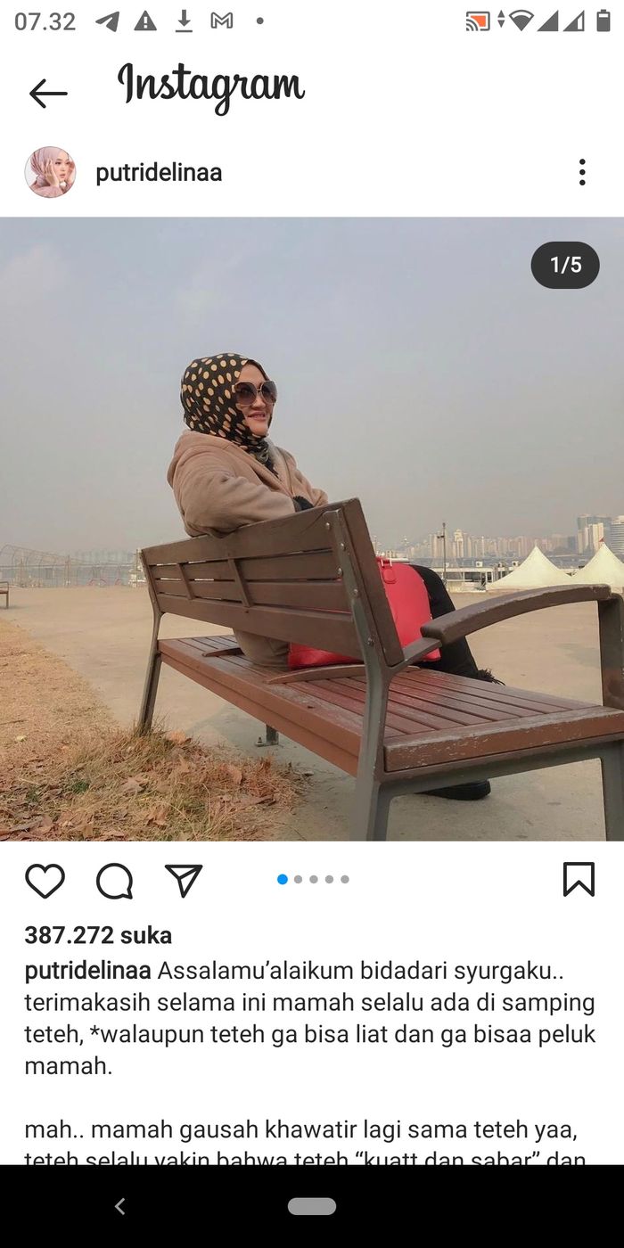 Ungkapan rindu Putri Delina kepada Lina Jubaedah