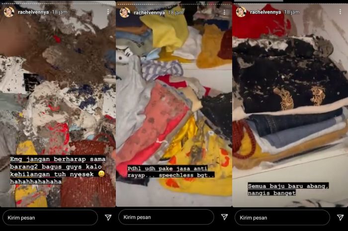 Baju anak Rachel Vennya dimakan rayap 