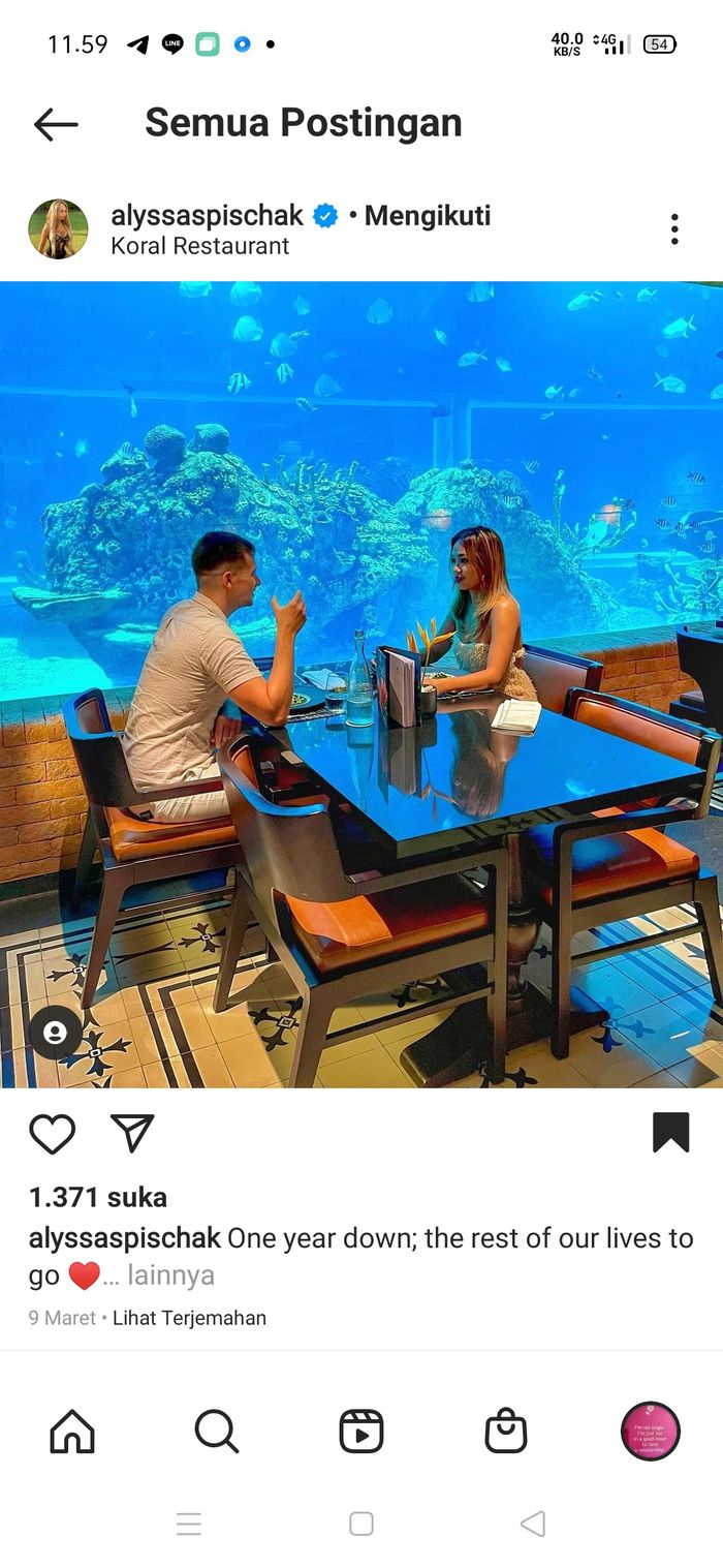  potret mesra Alyssa Spischak dan Evert saat masih berpacaran.