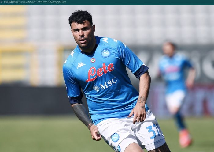 Penyerang Napoli, Andrea Petagna.