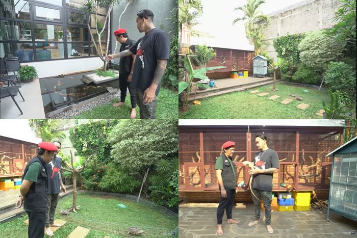 Kebun binatang mini di rumah Tora Sudiro