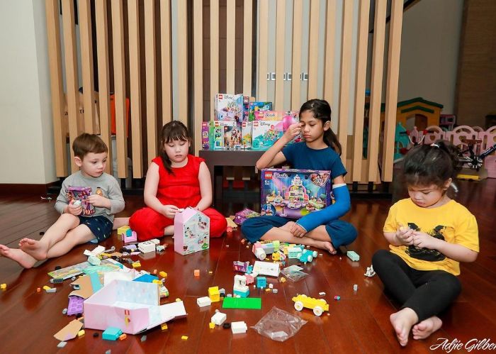 Anak-anak Celine Evangelista dan Stefan William.