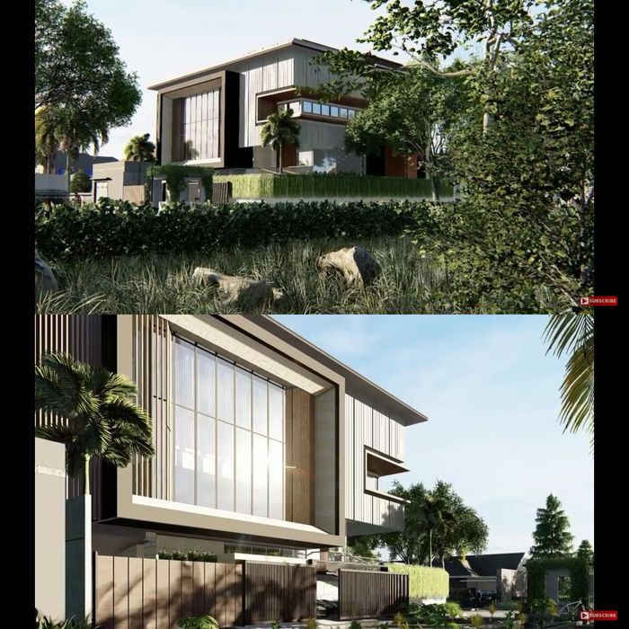 Eksterior rumah artis Arief Muhammad.