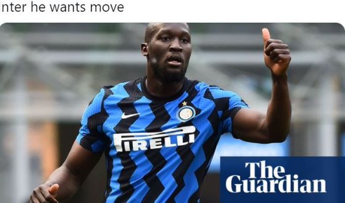 Striker Inter Milan, Romelu Lukaku.