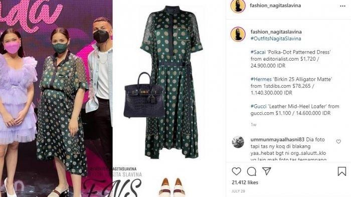 Outfit Nagita Slavina yang cukup untuk membeli rumah