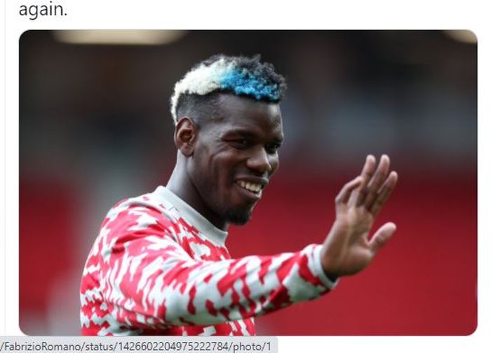 Gelandang Manchester United, Paul Pogba.