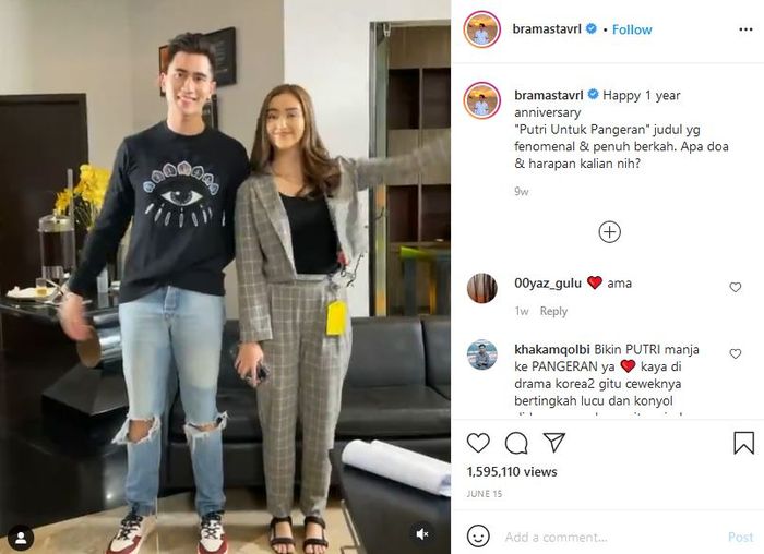 Postingan Verrell Bramasta