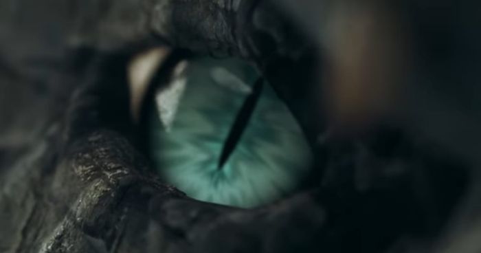 Visualisasi mata tajam Antaboga pada video klip Alffy Rev berjudul Wonderland Indonesia yang rilis pada 17 Agustus 2021.