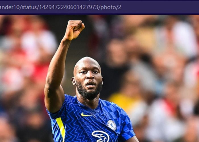 Striker anyar Chelsea, Romelu Lukaku, mencetak gol ke gawang Arsenal dalam laga pekan kedua Liga Inggris 2021-2022 di Emirates Stadium pada Minggu (22/8/2021) waktu setempat atau pukul 22.30 WIB.