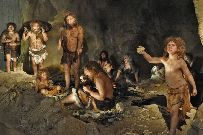 Gambaran gua hunian manusia Neanderthal yang punah 35.000 hingga 40.000 tahun lalu.
