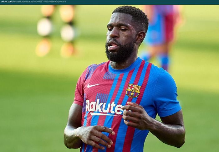 Bek tengah Barcelona asal Prancis, Samuel Umtiti.