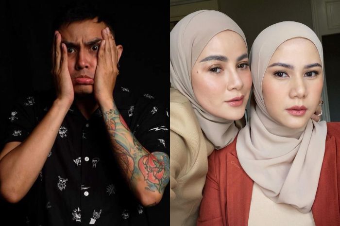 VIcky Nitinegoro dan adik Olla Ramlan 