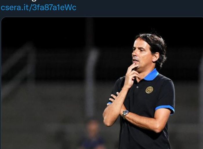 Pelatih Inter Milan, Simone Inzaghi.